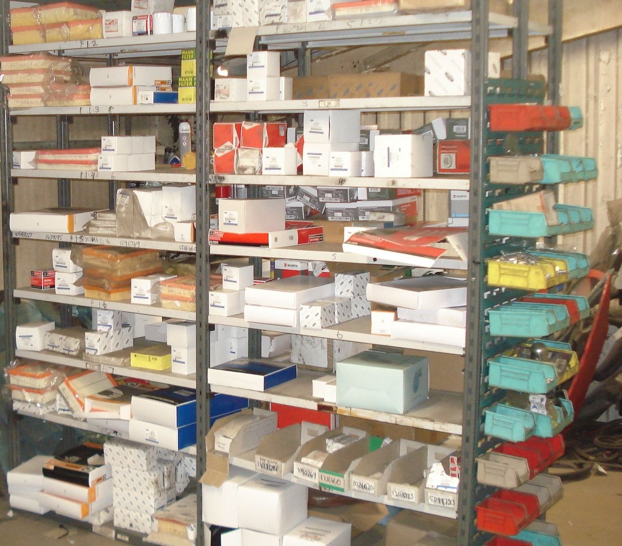 Parts store at Perry Motors, Athy